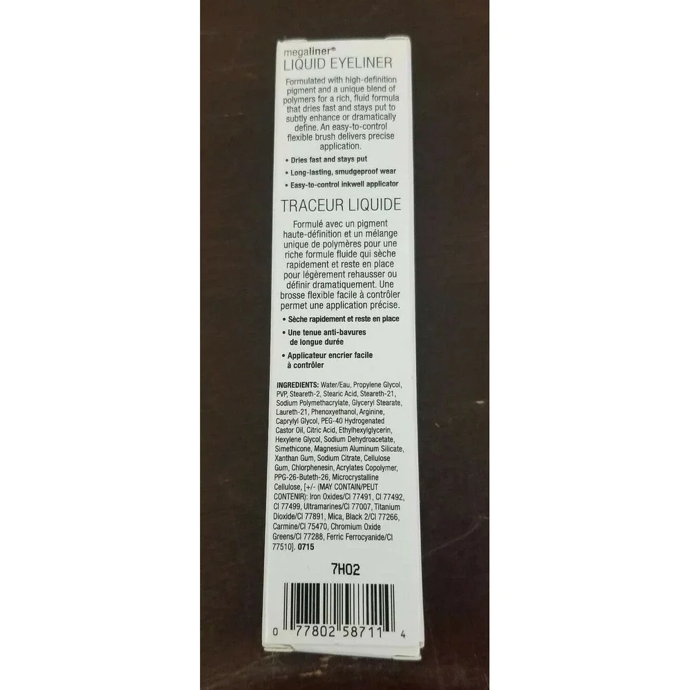 Wet n Wild MegaLiner Liquid Eyeliner, Black 871a, 0.12 fl oz